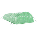 vidaXL zöld acélvázas melegház 48 m² 12 x 4 x 2 m