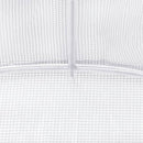vidaXL fehér acélvázas melegház 80 m² 20x4x2 m