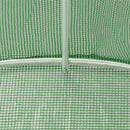 vidaXL zöld acélvázas melegház 20 m² 5 x 4 x 2,3 m