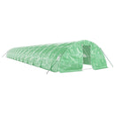 vidaXL zöld acélvázas melegház 120 m² 24 x 5 x 2,3 m