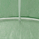 vidaXL zöld acélvázas melegház 84 m² 14 x 6 x 2,85 m