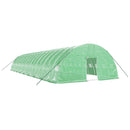 vidaXL zöld acélvázas melegház 108 m² 18 x 6 x 2,85 m