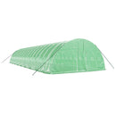 vidaXL zöld acélvázas melegház 108 m² 18 x 6 x 2,85 m