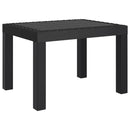 vidaXL antracitszürke PP kerti asztal 59 x 47 x 40 cm