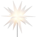 vidaXL 3 db összecsukható tüskés fehér LED-es karácsonyi lámpa 57 cm