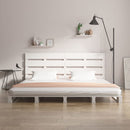 vidaXL fehér tömör fenyőfa ágy matrac nélkül 140x190 cm