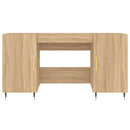 vidaXL sonoma tölgy színű szerelt fa íróasztal 140 x 50 x 75 cm