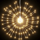 vidaXL 2 db karácsonyi meleg fehér csillagfény 140 db LED 17 cm