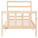 vidaXL tömör fenyőfa ágykeret matrac nélkül 90 x 190 cm