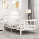 vidaXL fehér tömör fenyőfa ágykeret matrac nélkül 90 x 190 cm