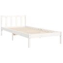 vidaXL fehér tömör fenyőfa ágykeret matrac nélkül 90 x 190 cm