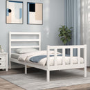 vidaXL fehér tömör fenyőfa ágykeret matrac nélkül 90 x 190 cm