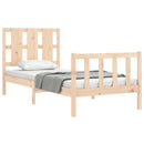 vidaXL tömör fenyőfa ágykeret matrac nélkül 90 x 190 cm