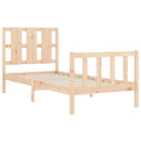 vidaXL tömör fenyőfa ágykeret matrac nélkül 90 x 190 cm