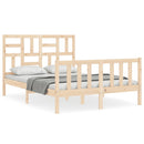 vidaXL tömör fenyőfa ágy matrac nélkül 140 x 190 cm