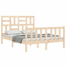 vidaXL tömör fenyőfa ágy matrac nélkül 140 x 190 cm