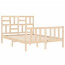 vidaXL tömör fenyőfa ágy matrac nélkül 140 x 190 cm
