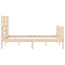 vidaXL tömör fenyőfa ágy matrac nélkül 140 x 190 cm