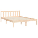 vidaXL tömör fenyőfa ágy matrac nélkül 140 x 190 cm