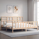 vidaXL tömör fenyőfa ágy matrac nélkül 200 x 200 cm