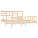 vidaXL tömör fenyőfa ágy matrac nélkül 200 x 200 cm