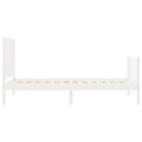 vidaXL fehér tömör fenyőfa ágy matrac nélkül 90 x 200 cm