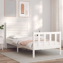 vidaXL fehér tömör fenyőfa ágy matrac nélkül 90 x 200 cm