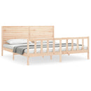 vidaXL tömör fenyőfa ágy matrac nélkül 200 x 200 cm
