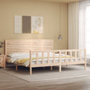 vidaXL tömör fenyőfa ágy matrac nélkül 200 x 200 cm
