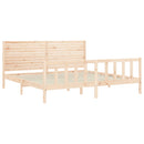 vidaXL tömör fenyőfa ágy matrac nélkül 200 x 200 cm