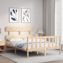 vidaXL tömör fenyőfa ágy matrac nélkül 140 x 200 cm