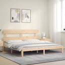 vidaXL tömör fenyőfa ágy matrac nélkül 200 x 200 cm