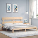 vidaXL tömör fenyőfa ágy matrac nélkül 200 x 200 cm