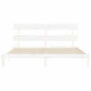 vidaXL fehér tömör fenyőfa ágy matrac nélkül 200 x 200 cm