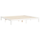 vidaXL fehér tömör fenyőfa ágy matrac nélkül 200 x 200 cm