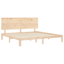 vidaXL tömör fenyőfa ágy matrac nélkül 200 x 200 cm