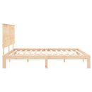 vidaXL tömör fenyőfa ágy matrac nélkül 200 x 200 cm