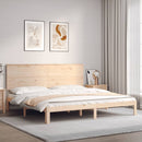 vidaXL tömör fenyőfa ágy matrac nélkül 200 x 200 cm
