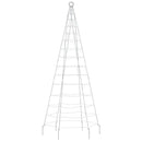 vidaXL hideg fehér LED karácsonyfa zászlórúdra 200 LED 180 cm