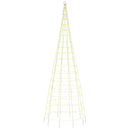 vidaXL meleg fehér LED karácsonyfa zászlórúdra 550 LED 300 cm