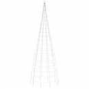 vidaXL hideg fehér LED karácsonyfa zászlórúdra 550 LED 300 cm