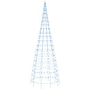 vidaXL kék LED karácsonyfa zászlórúdra 550 LED 300 cm