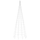 vidaXL kék LED karácsonyfa zászlórúdra 550 LED 300 cm