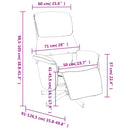 vidaXL fekete szövet dönthető masszázsfotel lábtartóval