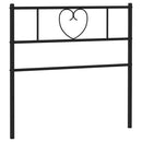vidaXL fekete fém fejtámla 90 cm