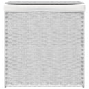 vidaXL fehér polyrattan szennyeskosár 2 rekesszel 53x33x57 cm