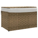 vidaXL polyrattan szennyeskosár fedéllel 55,5 x 35 x 34 cm