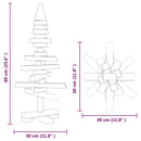 vidaXL tömör fenyő karácsonyfa dekorációnak 60 cm