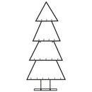 vidaXL fekete fém karácsonyfa dekorációhoz 90 cm