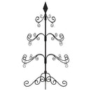 vidaXL fekete fém karácsonyfa dekorációhoz 90 cm